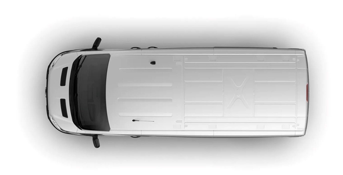 Ford Transit Van exterior cenital | Crazy Renting