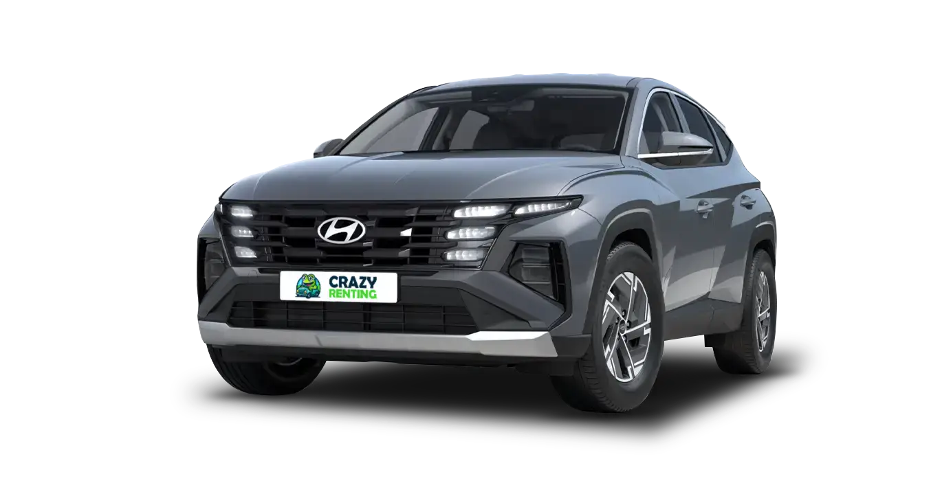Hyundai Tucson 1.6T 239CV HEV AT Klass GRY sin fondo principal crazy | Crazy Renting