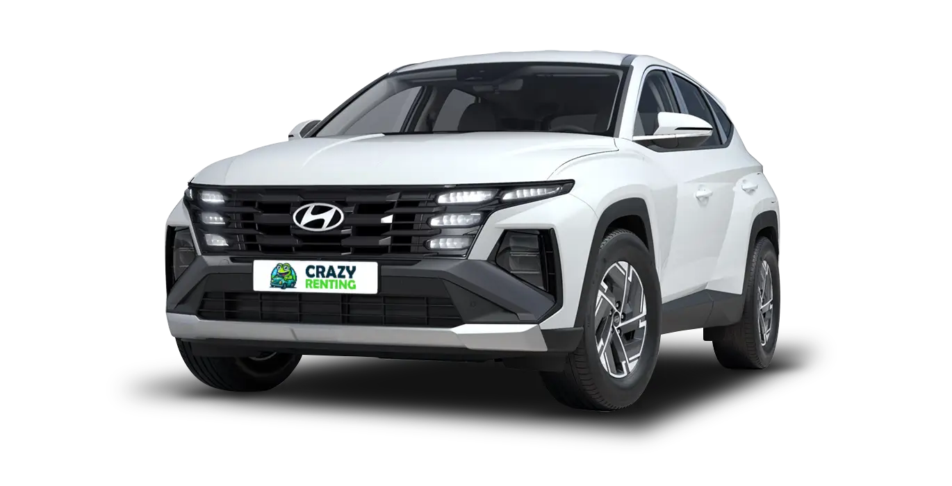 Hyundai Tucson 1.6T 239CV HEV AT Klass blanco sin fondo principal crazy | Crazy Renting