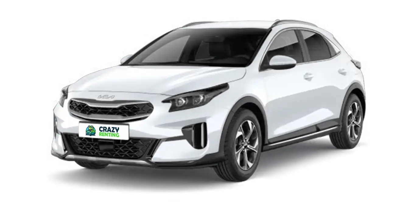 KIA XCeed 1.0 MHEV Drive 85kW 115CV DCT sin fondo principal blanco crazy | Crazy Renting