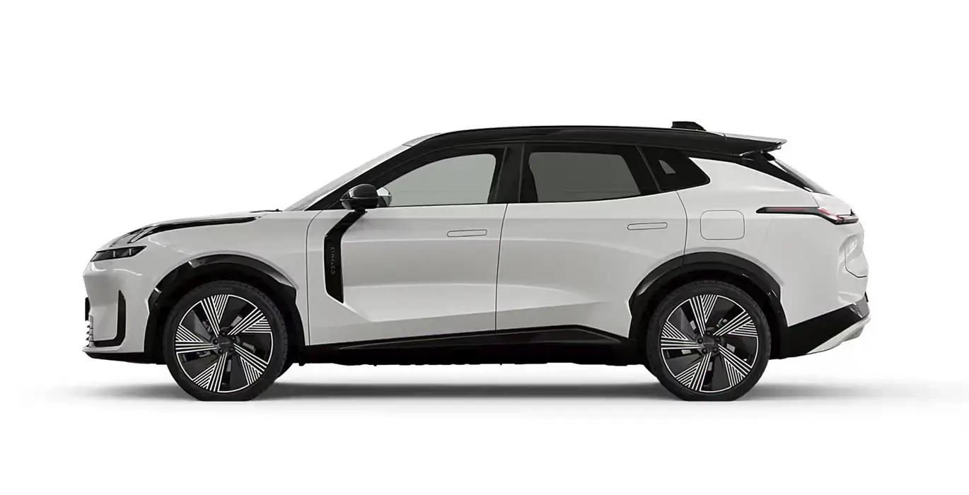 Lynk Co 08 1.5 PHEV More blanco lateral | Crazy Renting