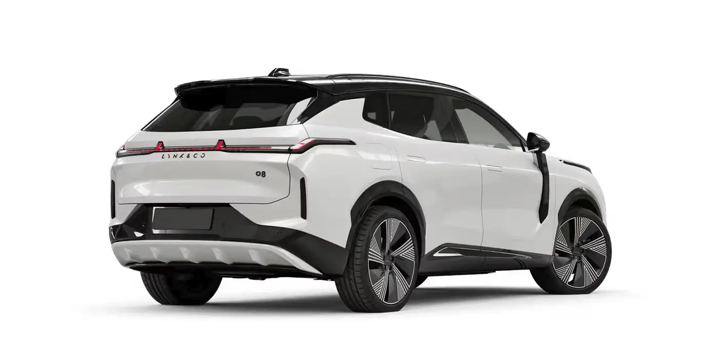 Lynk Co 08 1.5 PHEV More blanco trasera | Crazy Renting