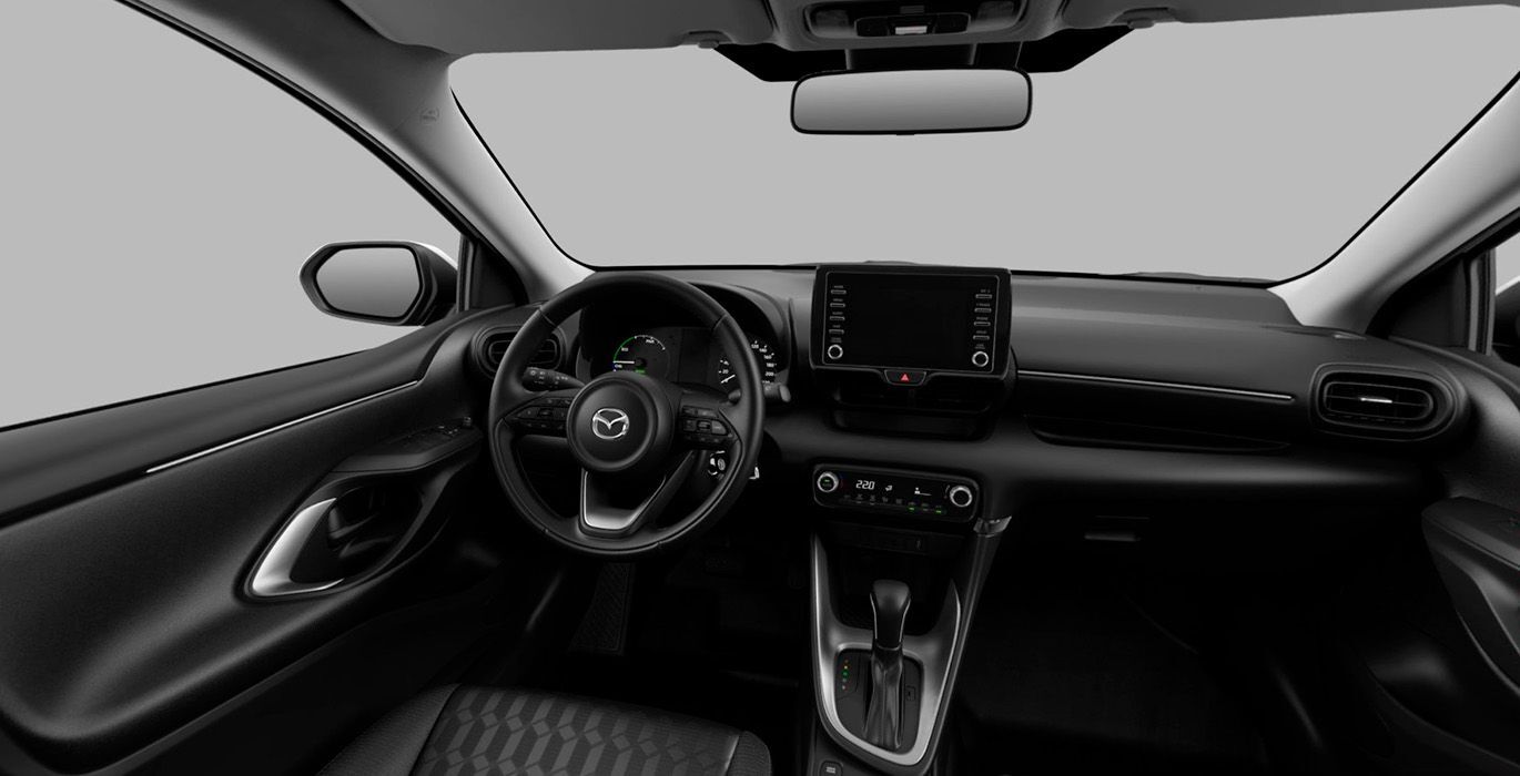 MAZDA 2 Hybrid Essence interior delantera | Crazy Renting