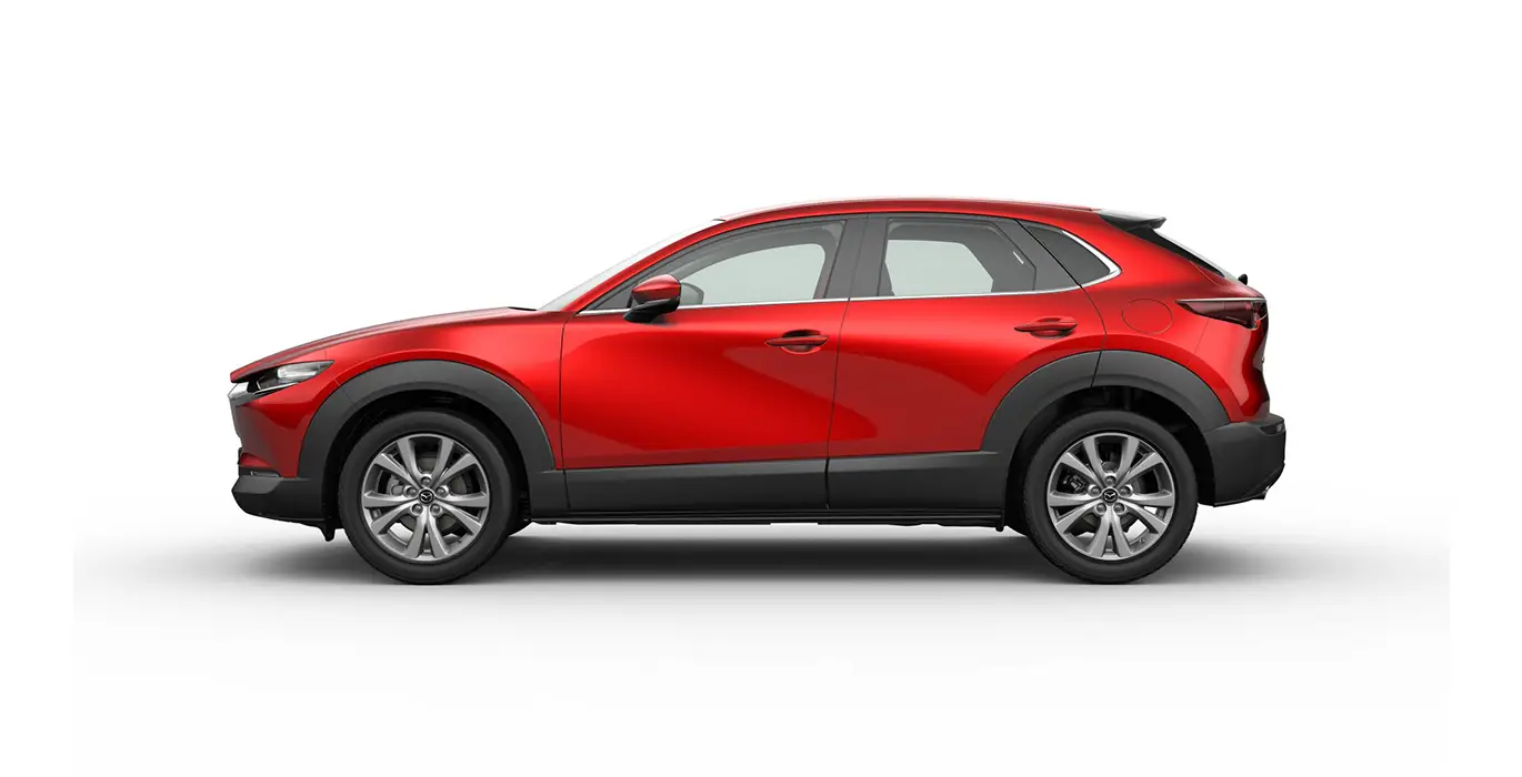MAZDA CX 30 2.5L e SYACTIV G MHEV 103kW AT Centre line lateral rojo | Crazy Renting