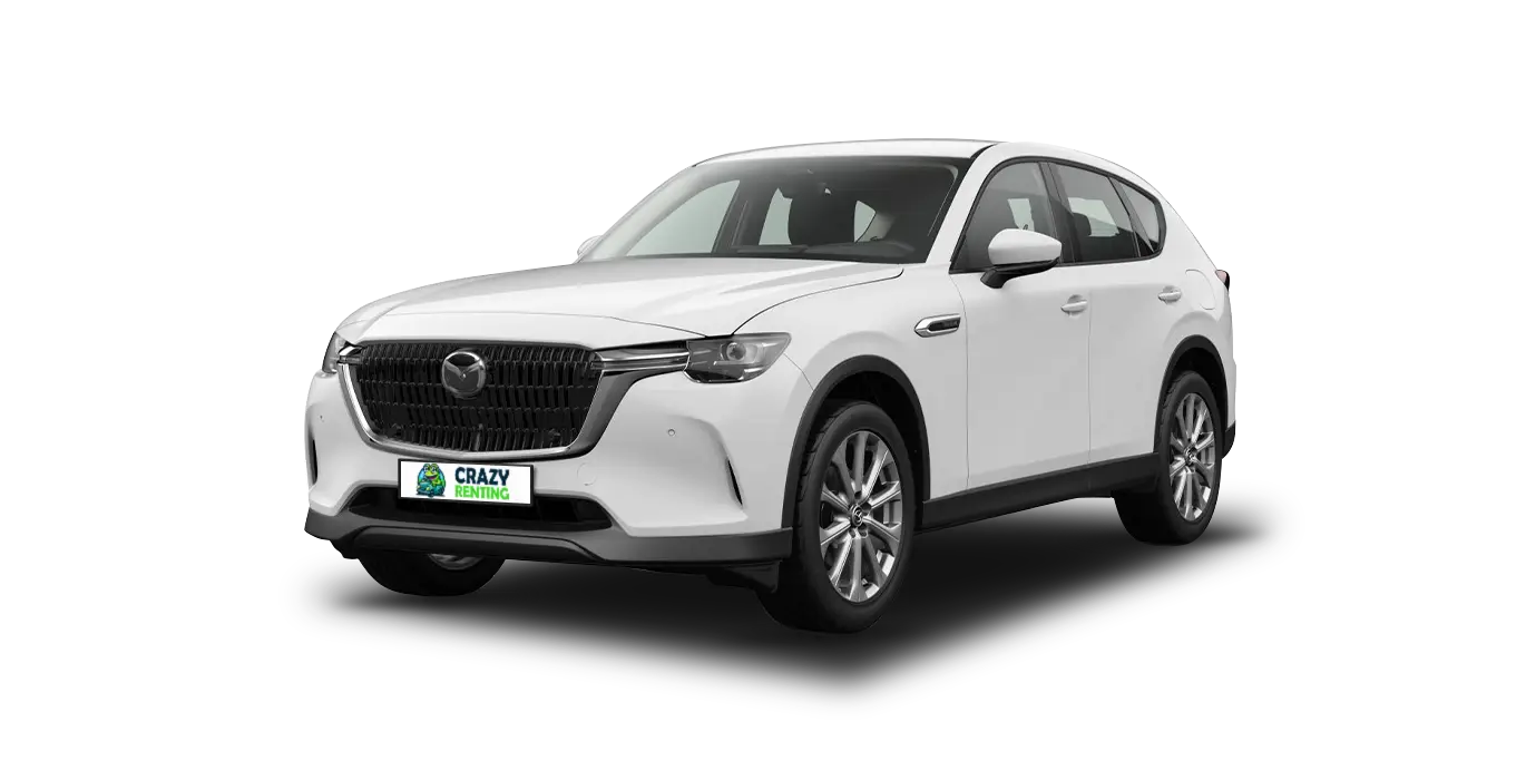 MAZDA CX 60 e Skyactiv D MHEV 147kW RWD 8AT Exclus. Line blanco sin fondo principal craz | Crazy Renting