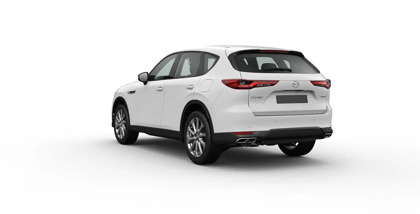 MAZDA CX 60 e Skyactiv D MHEV 147kW RWD 8AT Exclus. Line blanco trasera | Crazy Renting