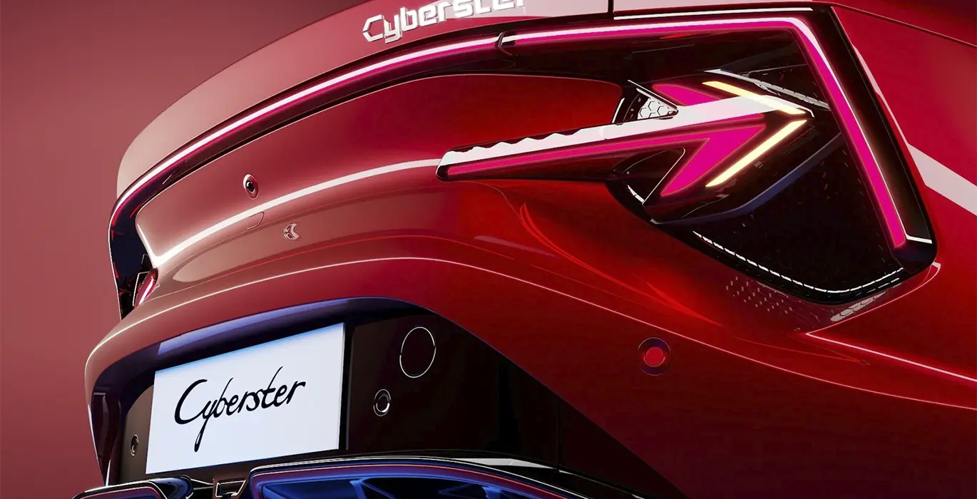 MG Cyberster Trophy Single Motor trasera | Crazy Renting