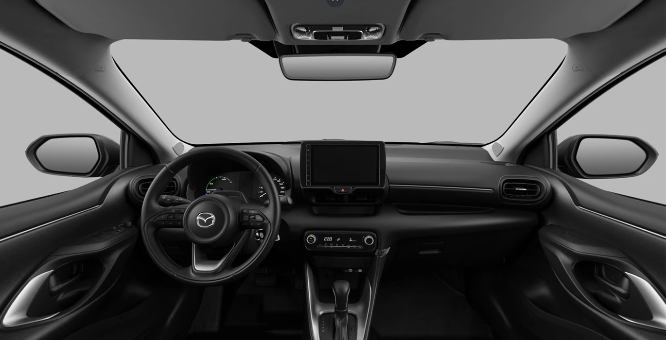 Mazda 2 Hybrid 1.5 116CV CVT AT Centre Line interior delantera | Crazy Renting