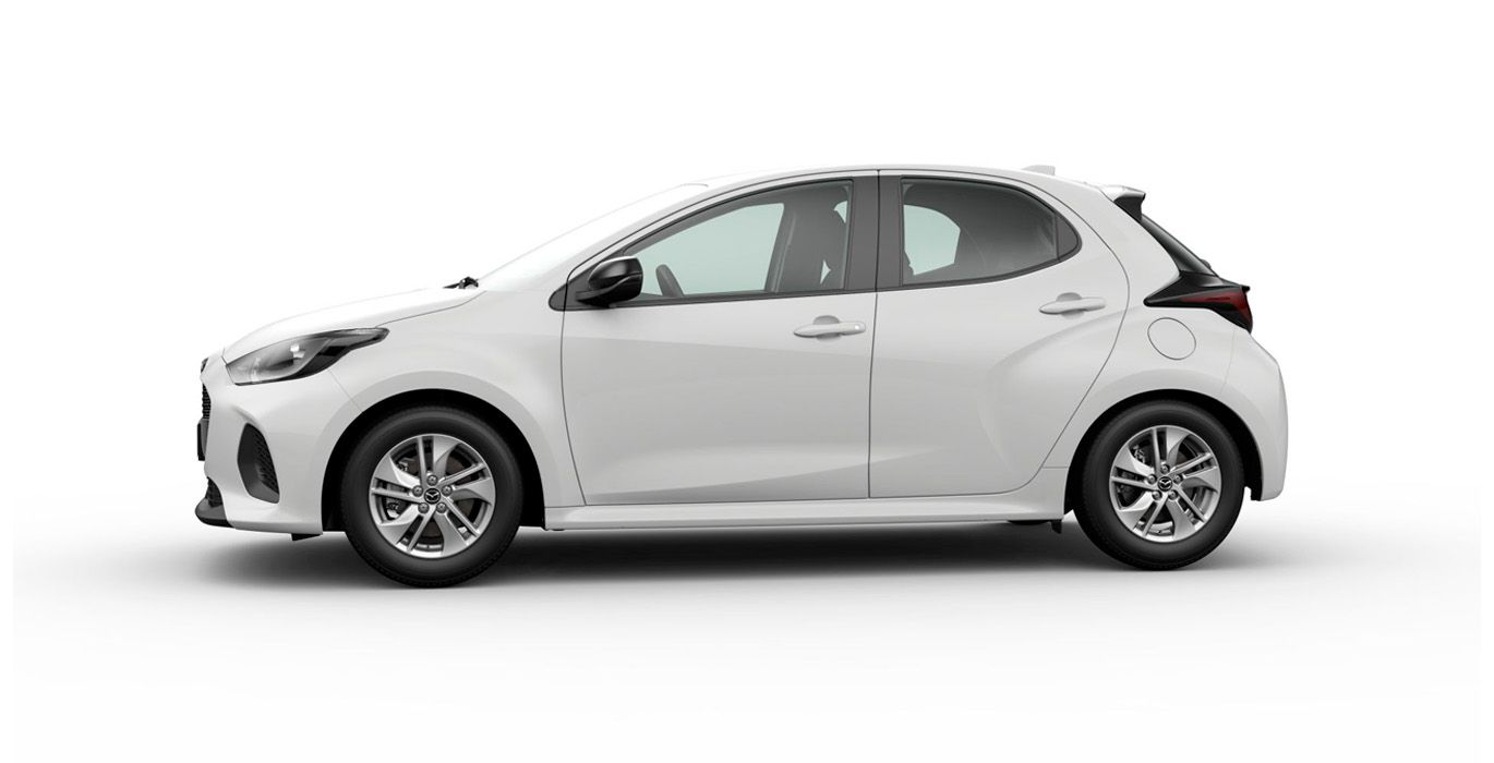 Mazda 2 Hybrid Centre Line exterior perfil | Crazy Renting