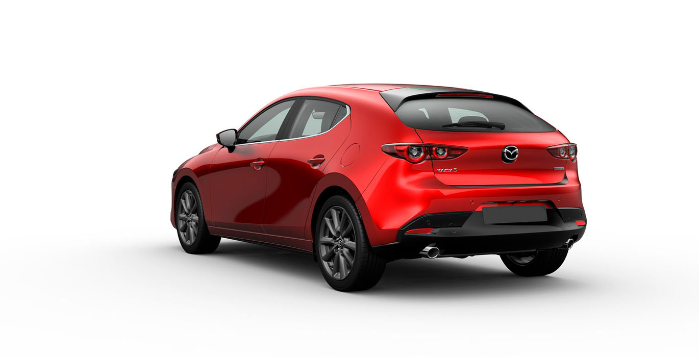 Mazda 3 E Sky G MHEV Centre Line trasera | Crazy Renting