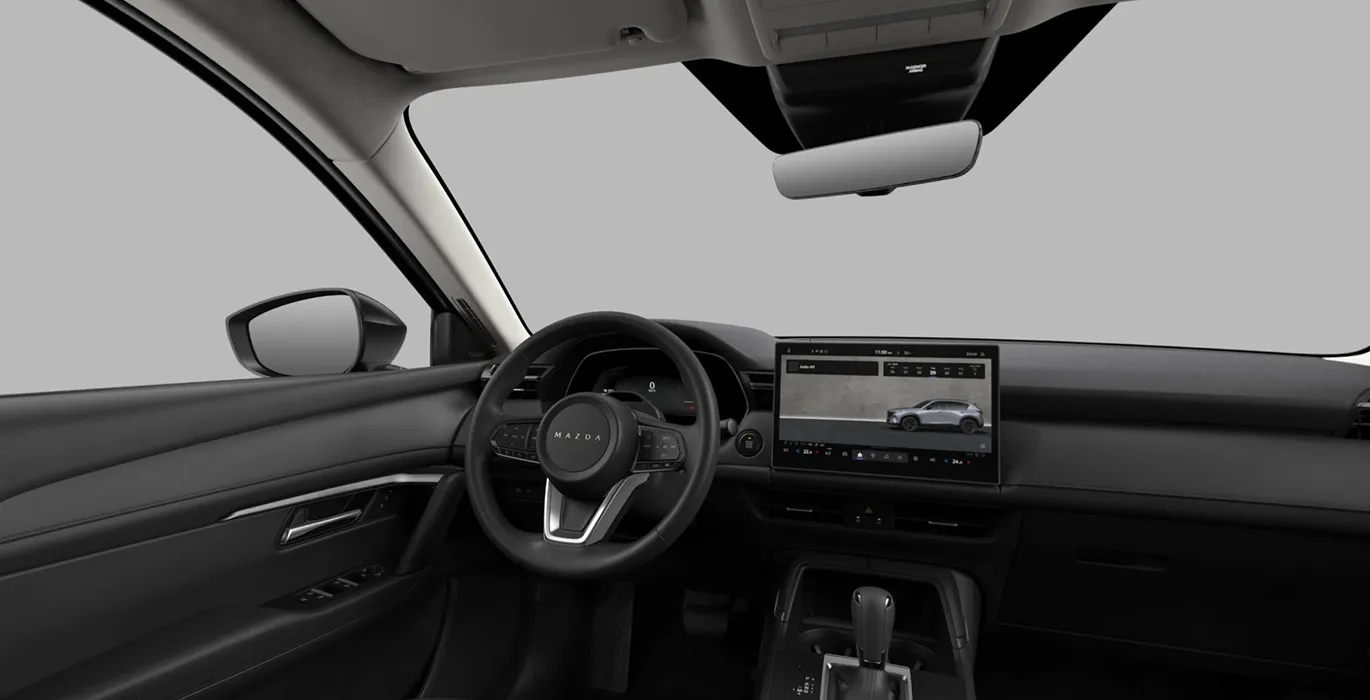 Mazda CX 5 2.5 Sky MHEV 141CV AT FWD Exclusive Line interior delantera | Crazy Renting