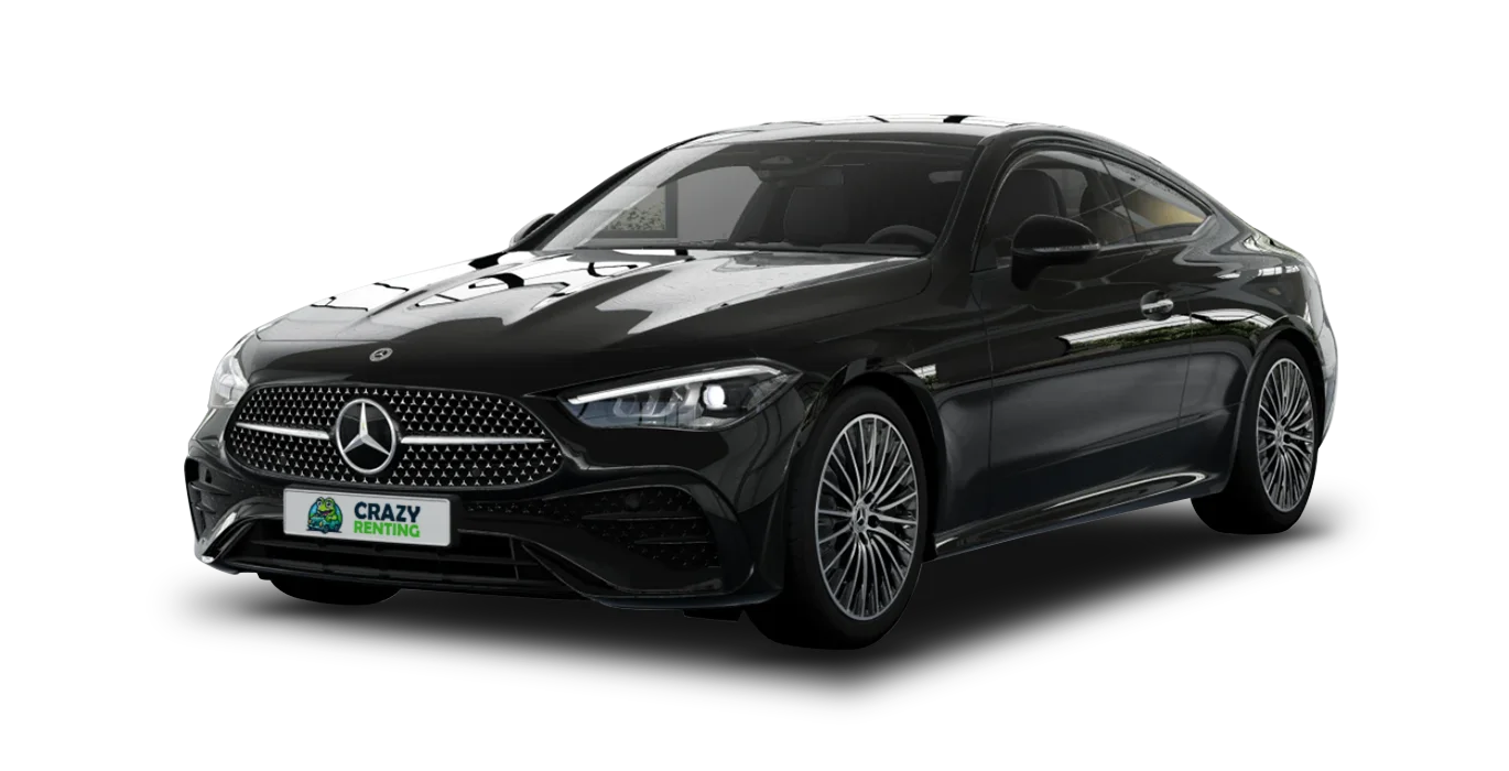 Mercedes Benz CLE 220d Coupe sin fondo principal crazy | Crazy Renting