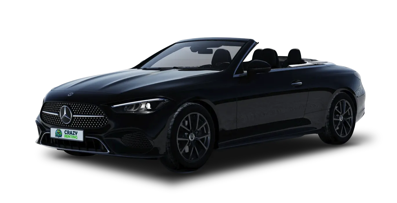 Mercedes Benz CLE Cabrio 200D sin fondo principal crazy | Crazy Renting