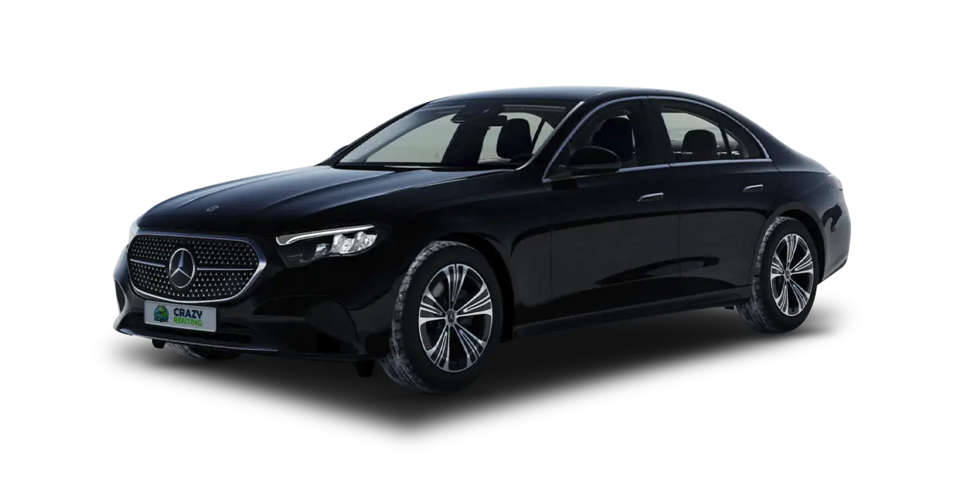 Mercedes Benz Clase E 200 sin fondo principal crazy | Crazy Renting
