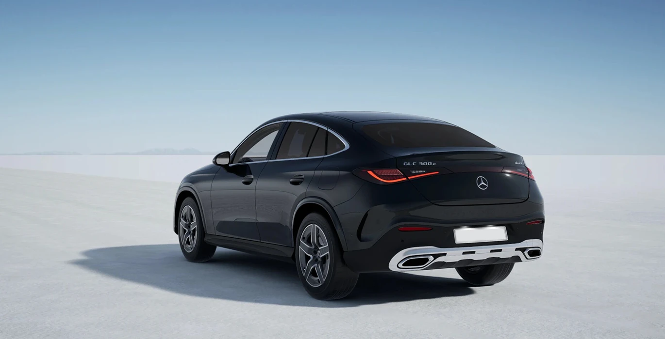 Mercedes Benz GLC Coupe 300 de 4MATIC trasera gris grafito 1 | Crazy Renting