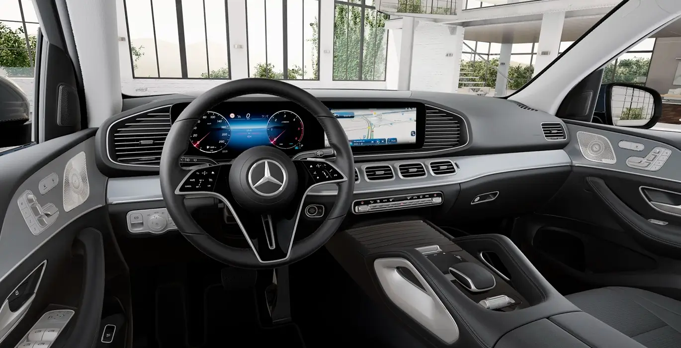 Mercedes Benz GLE 300d 4MATIC interior delantera | Crazy Renting