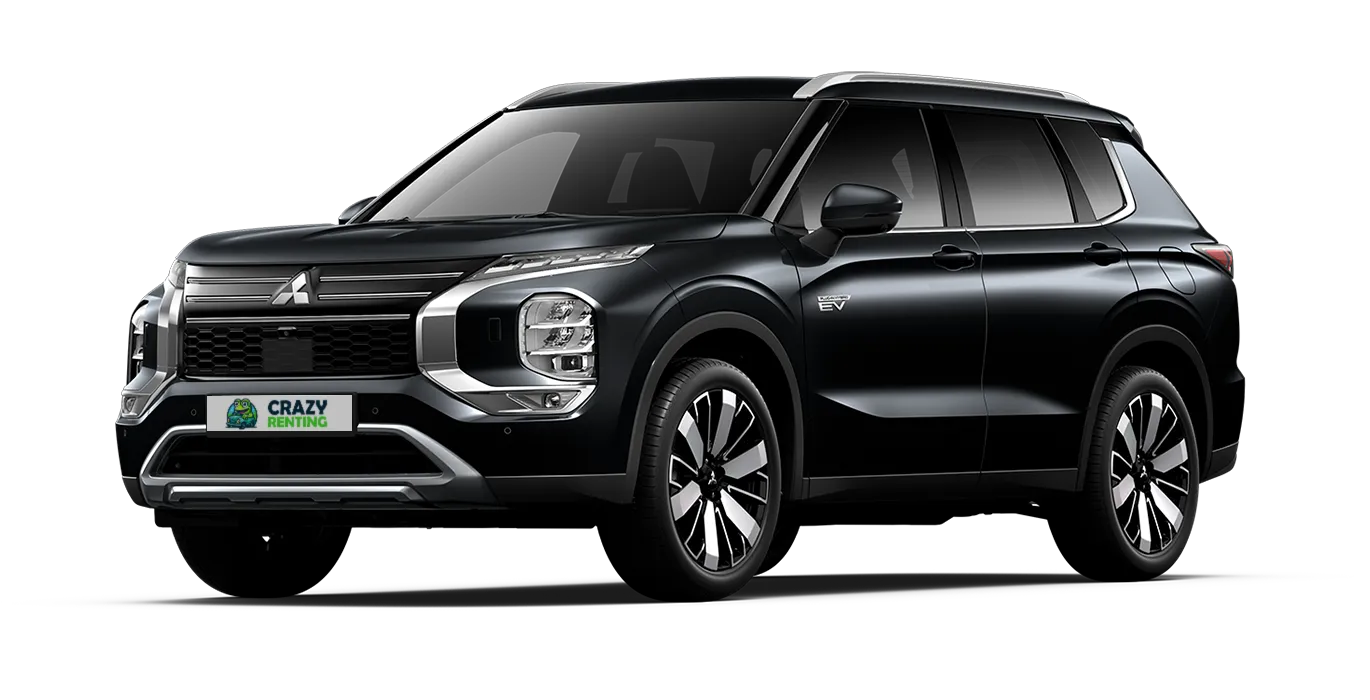 Mitsubishi Outlander PHEV Kaiteki 4WD 306CV 1 Mitsubishi Outlander PHEV Kaiteki 4WD 306CV sin fondo principal negro crazy | Crazy Renting