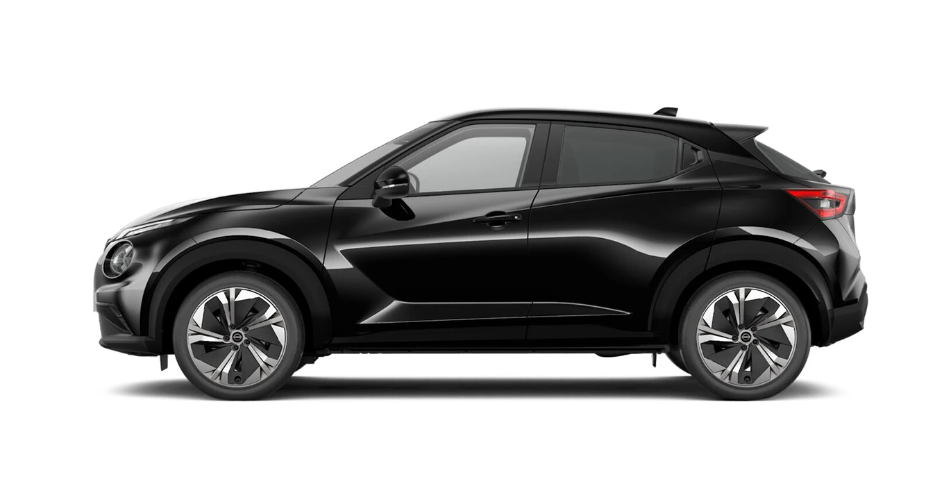 NISSAN JUKE HYBRID N CONNECTA 145CV AUT. lateral negro | Crazy Renting