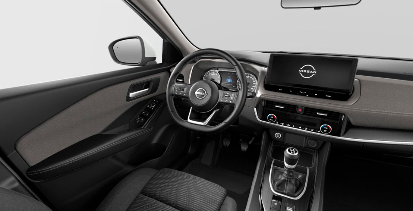 NISSAN Qashqai Acenta DIG T MHEV 4x2 interior delantera | Crazy Renting