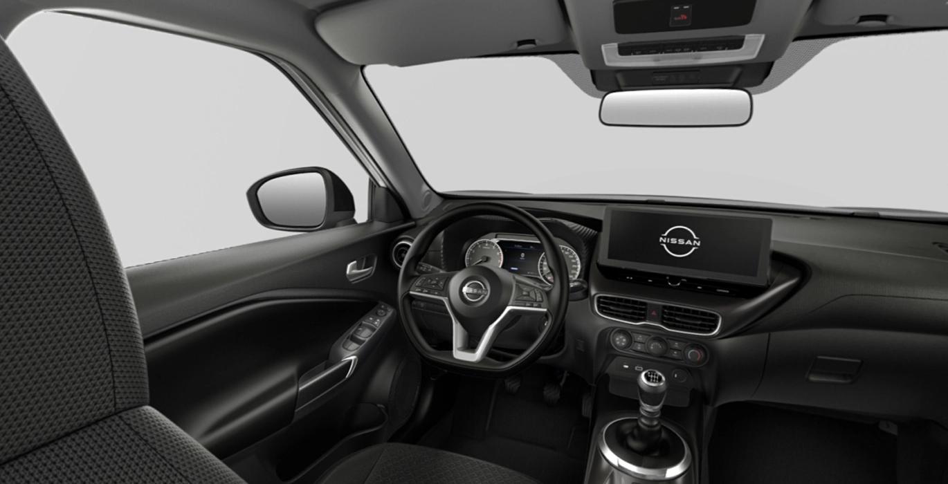 Nissan Juke 1.0 DIG T 114CV Acenta interior delantera | Crazy Renting