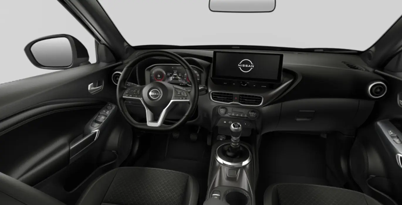 Nissan Juke 1.0 DIG T 114CV N Connecta interior delantera | Crazy Renting