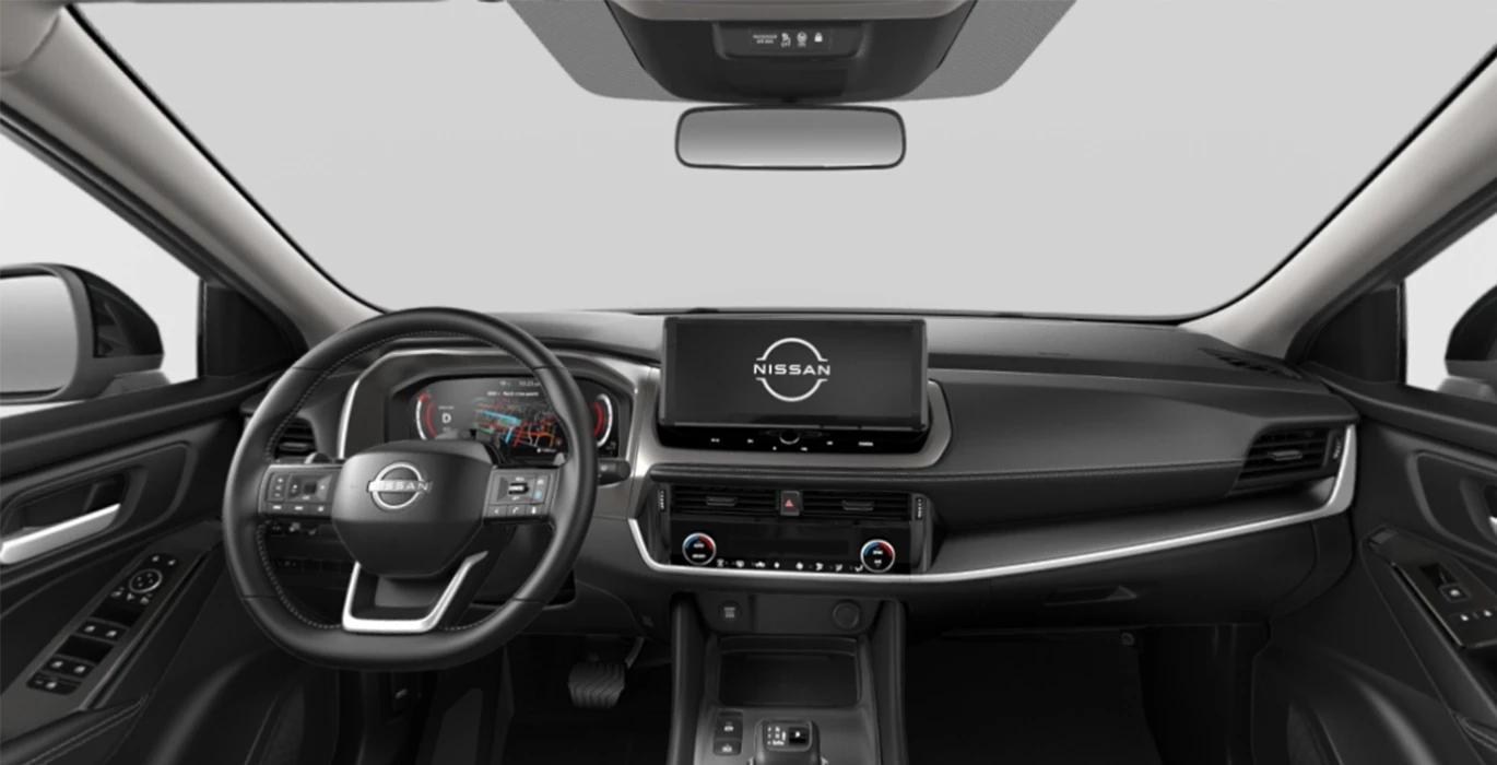 Nissan Qashqai DIG T 158cv Mhev 4x4 Nconnecta AT interior delantera | Crazy Renting