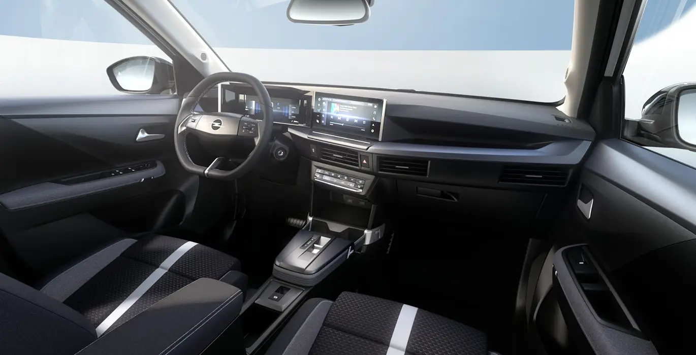 Opel Frontera GS 1.2T XHT Hybrid eDCT6 81kW interior delantera | Crazy Renting