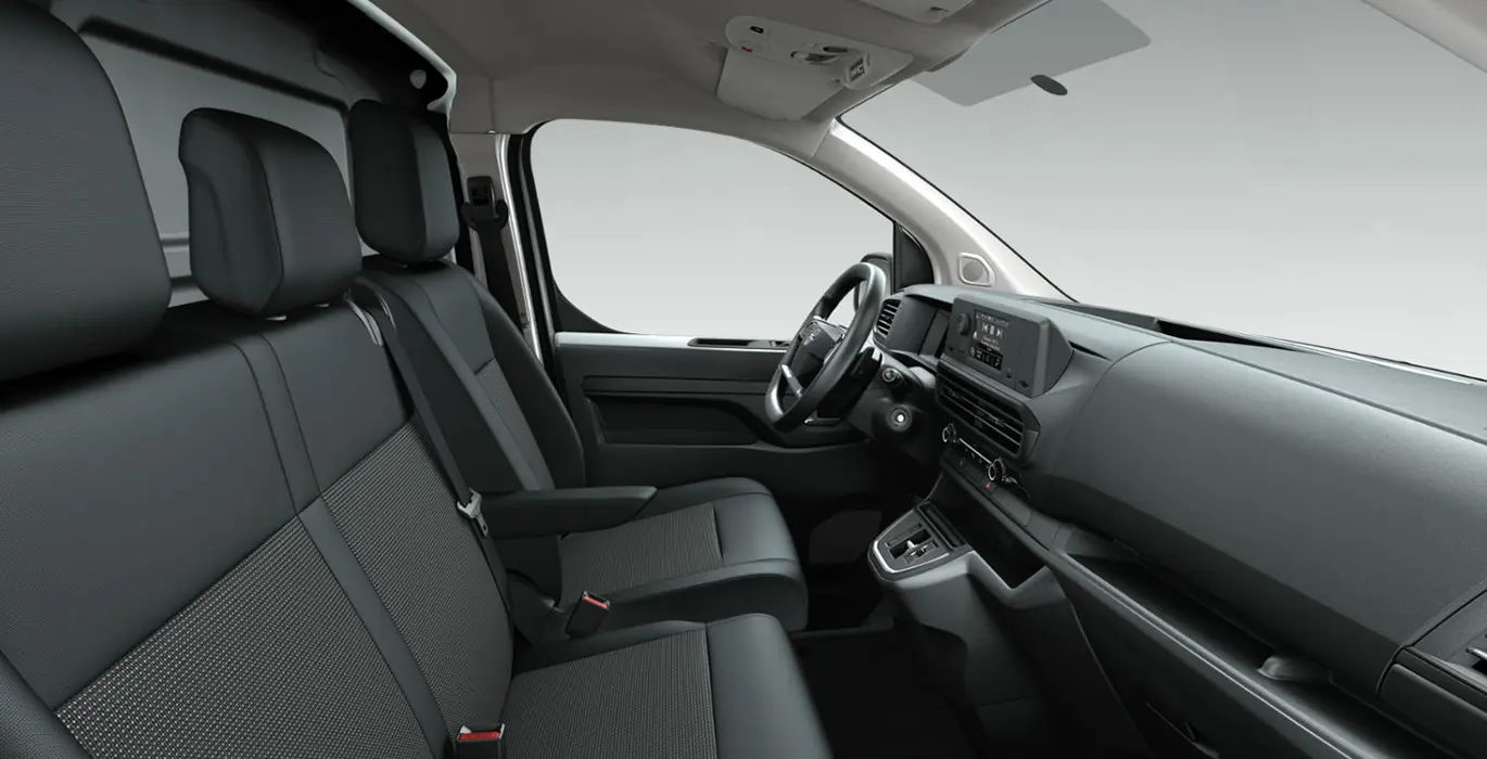 Opel Vivaro Furgon Electric 100kW Bateria 75 kWh VU interior delantera II | Crazy Renting