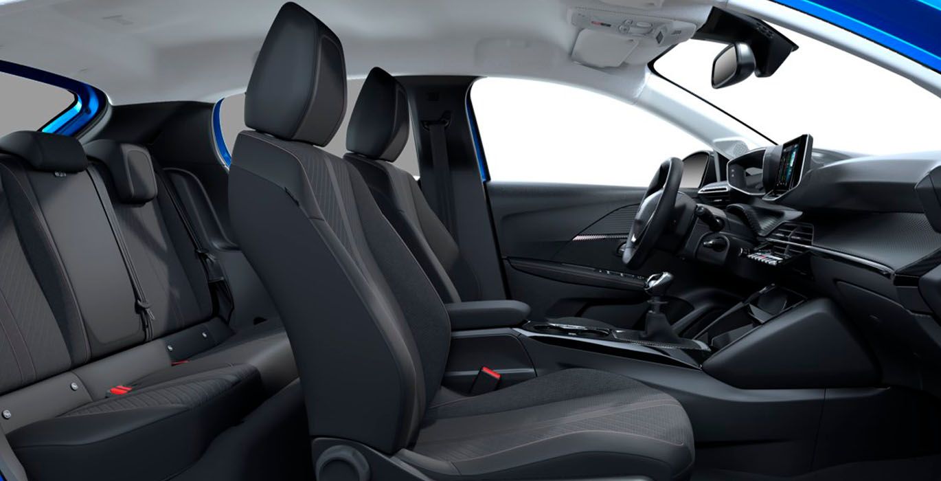 PEUGEOT 208 ALLURE PURETECH 100 interior perfil | Crazy Renting