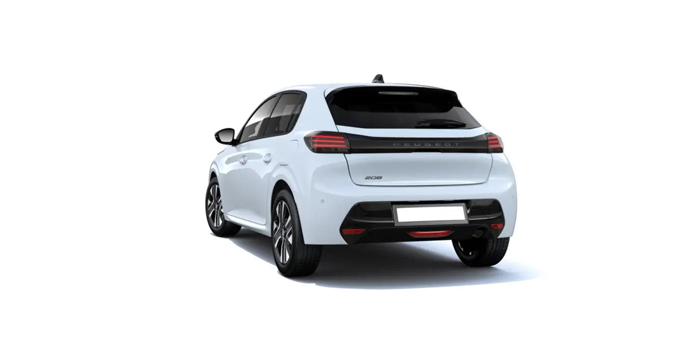 Peugeot 208 5P Allure 100 SS 6vel. blanco trasera | Crazy Renting