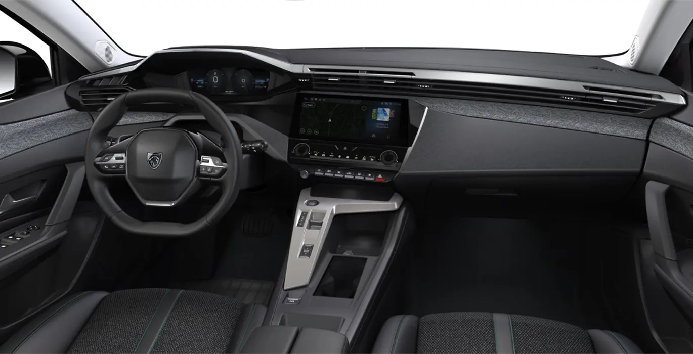 Peugeot 308 Allure BlueHDi 130 SS interior delantera | Crazy Renting