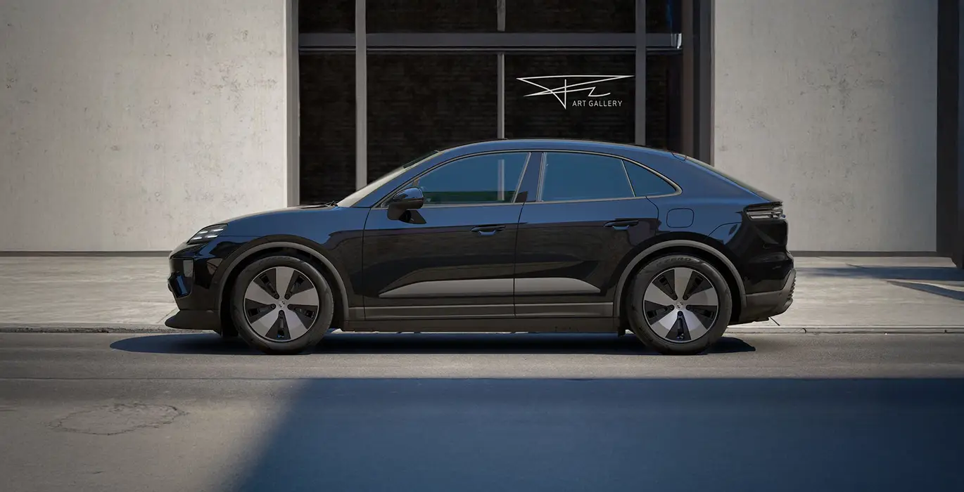 Porsche Macan negro lateral | Crazy Renting