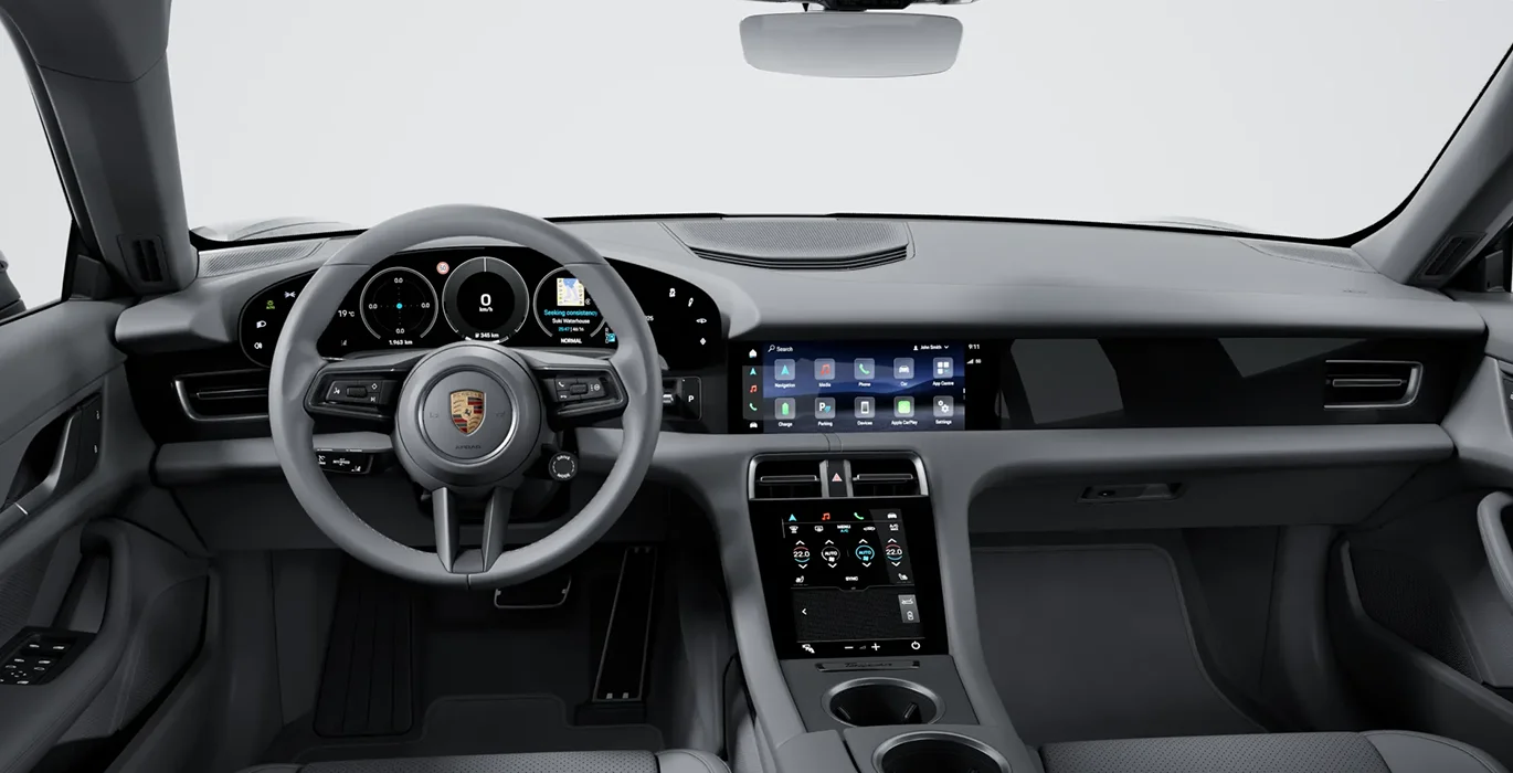 Porsche Taycan 4 interior delantera | Crazy Renting