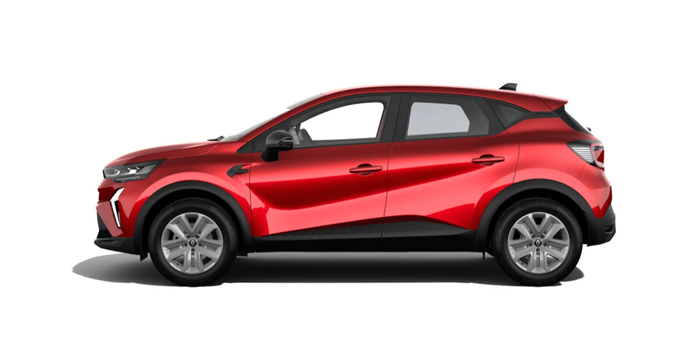 Renault Captur Evolution ECO G 120CV rojo lateral | Crazy Renting