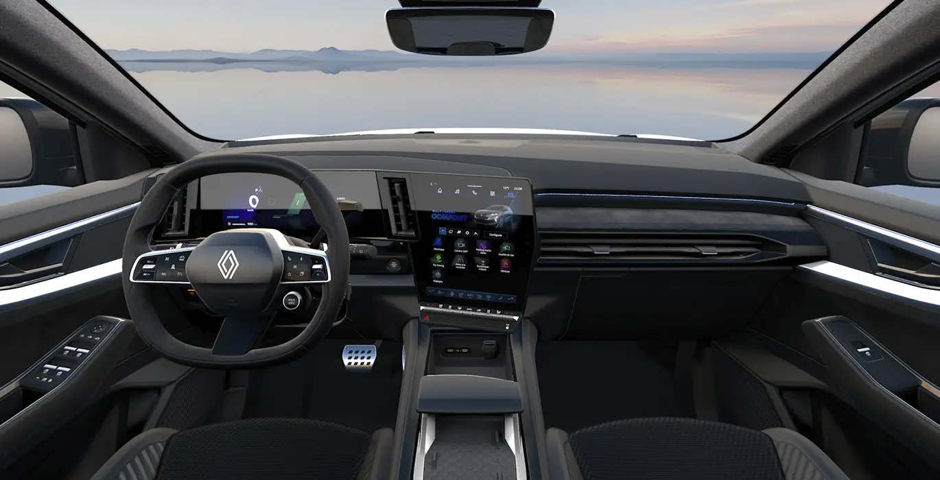 Renault Espace Espirit Alpine Full Hybrid E Tech 146kW 7p interior delantera | Crazy Renting