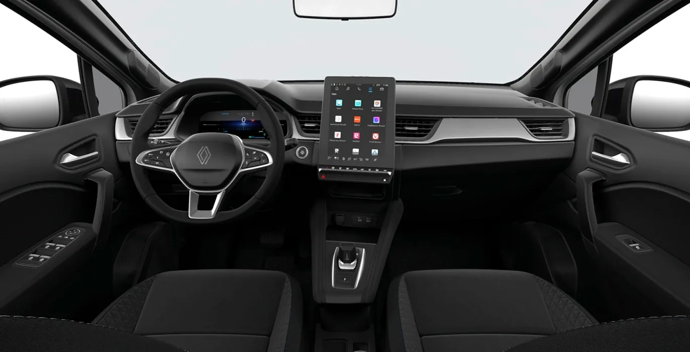 Renault Symbioz Evolution E Tech Full Hybrid 117kW 160CV interior delantera | Crazy Renting