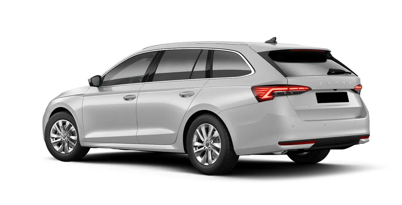 SKODA Octavia Combi 1.5 TSI DSG MHEV Selection II blanco trasera | Crazy Renting