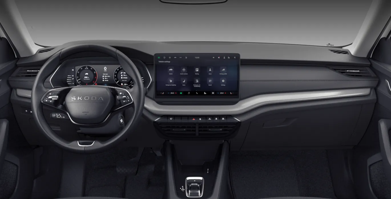 SKODA Octavia Combi 1.5 TSI DSG MHEV Selection interior delantera | Crazy Renting