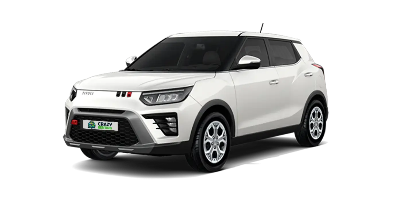 SSANGYONG Tivoli G15 Urban Plus 4x2 blanco sin fondo principal crazy | Crazy Renting