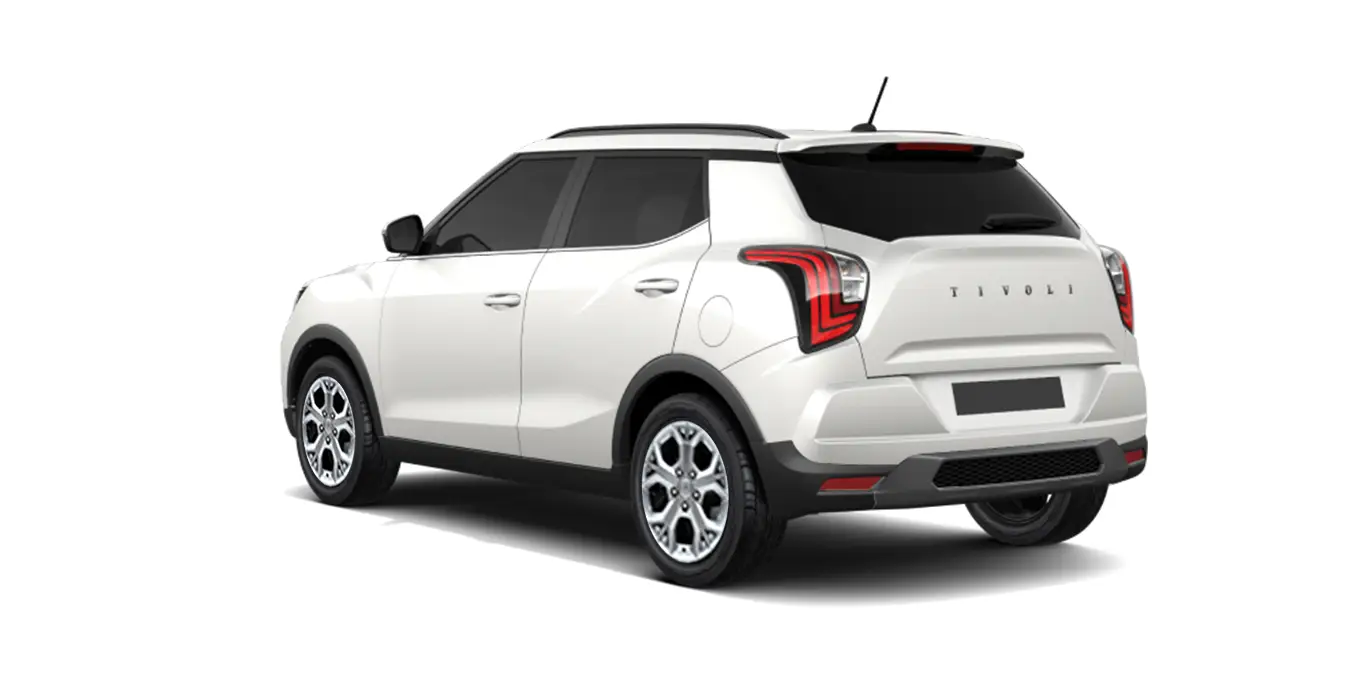 SSANGYONG Tivoli G15 Urban Plus 4x2 blanco trasera | Crazy Renting