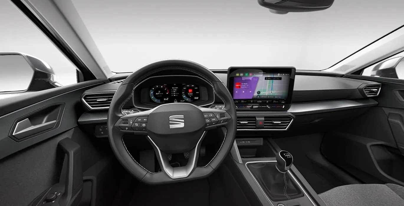 Seat León 2.0 TDI CR St&Stp XL Fleet Pack 4 Seat Leon 5P 2.0 TDI StartStop Style XL interior delantera | Crazy Renting