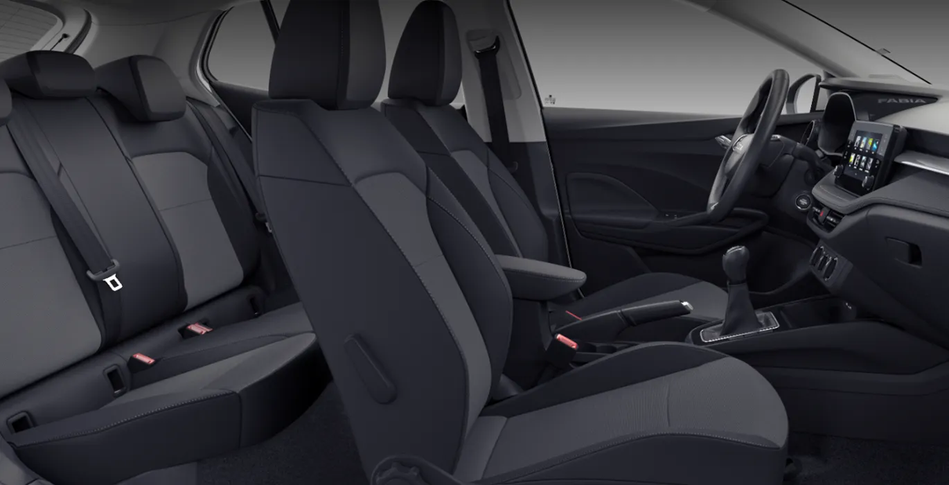 Skoda Fabia Selection 1.0 MPI 59kW (80CV) 3 Skoda Fabia Selection 1.0 MPI 59kW 80CV interior trasera | Crazy Renting