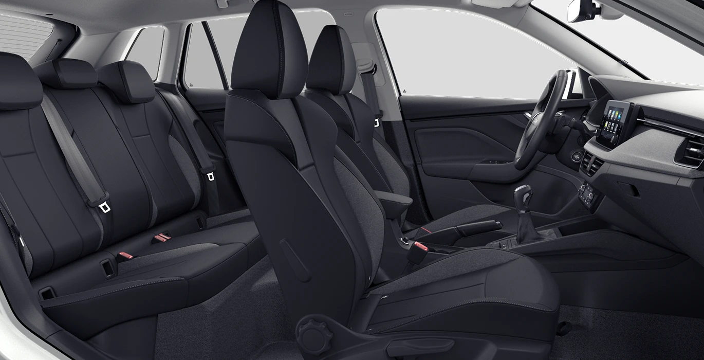 Skoda Kamiq Selection 1.0 TSI 115CV DSG interior trasera | Crazy Renting