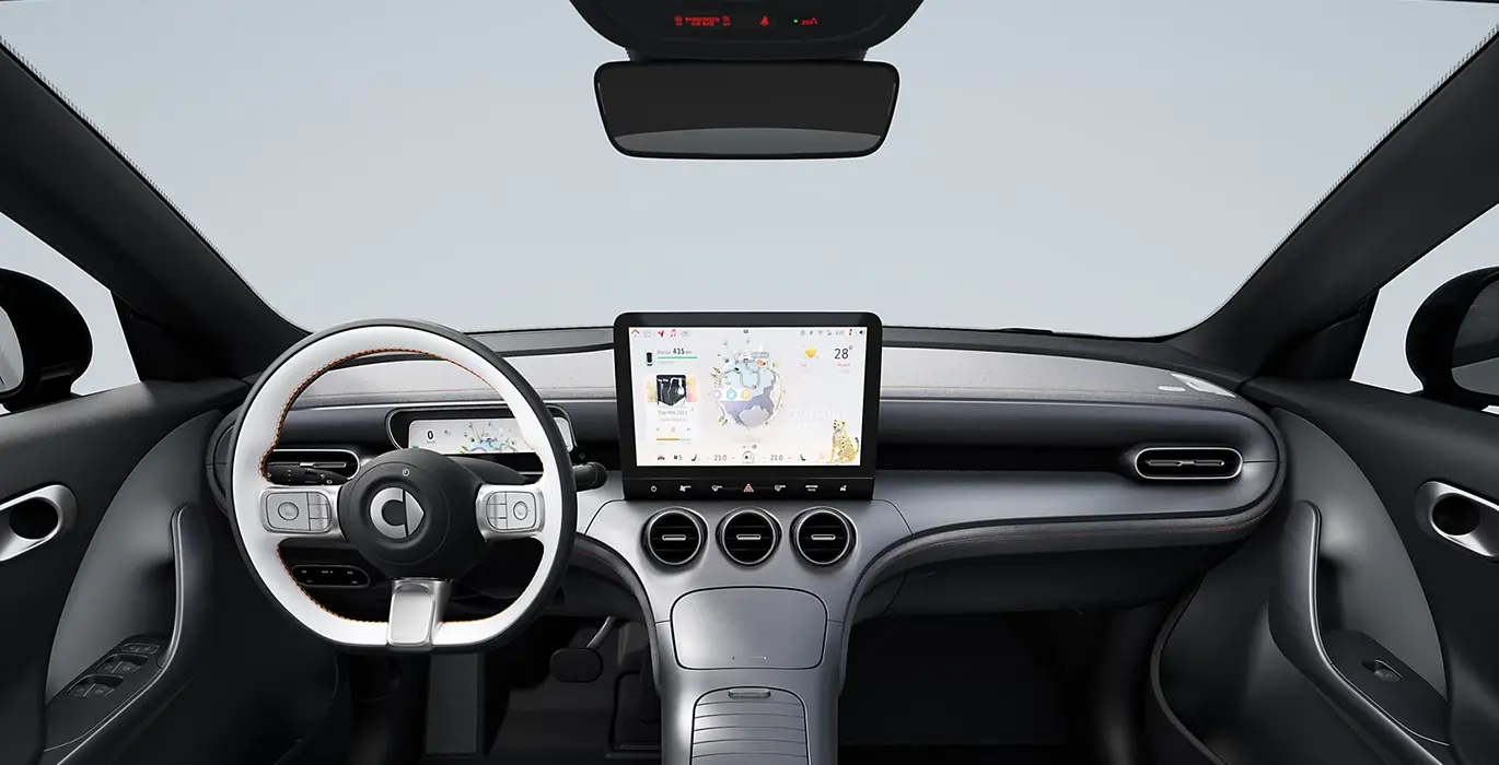 Smart 3 Pro interior delantera | Crazy Renting