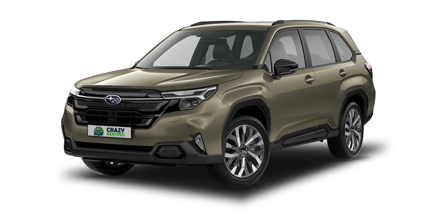 Subaru Forester 2.0i Hybrid Field CVT sin fondo principal verde crazy | Crazy Renting