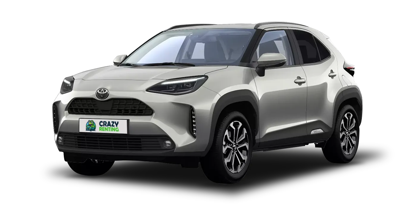 TOYOTA Yaris Cross 130H e CVT 5P Active sin fondo principal gris claro crazy | Crazy Renting
