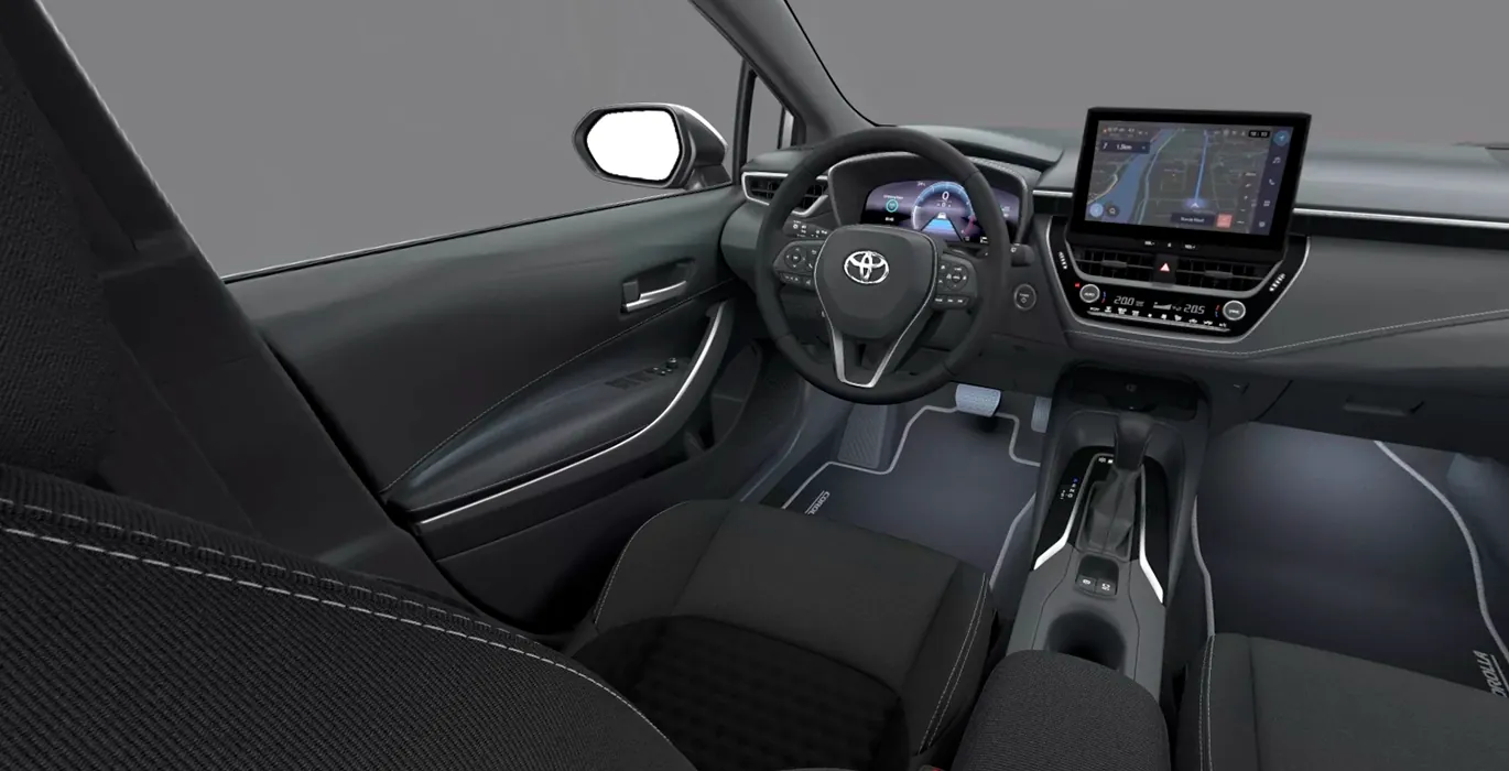 Toyota Corolla 140H Active Plus 2 Toyota Corolla 140H Active Plus interior delantera | Crazy Renting
