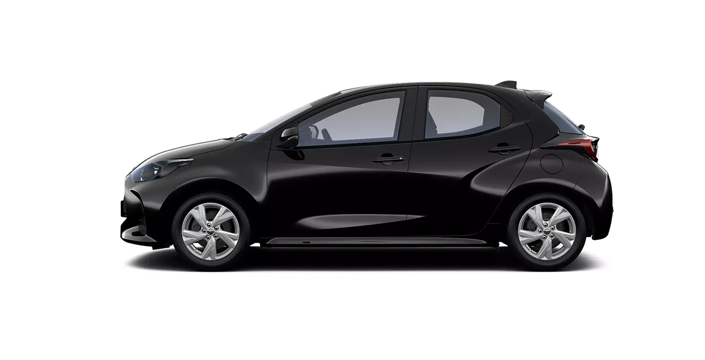 Toyota Yaris 120H 116CV Active lateral negro | Crazy Renting