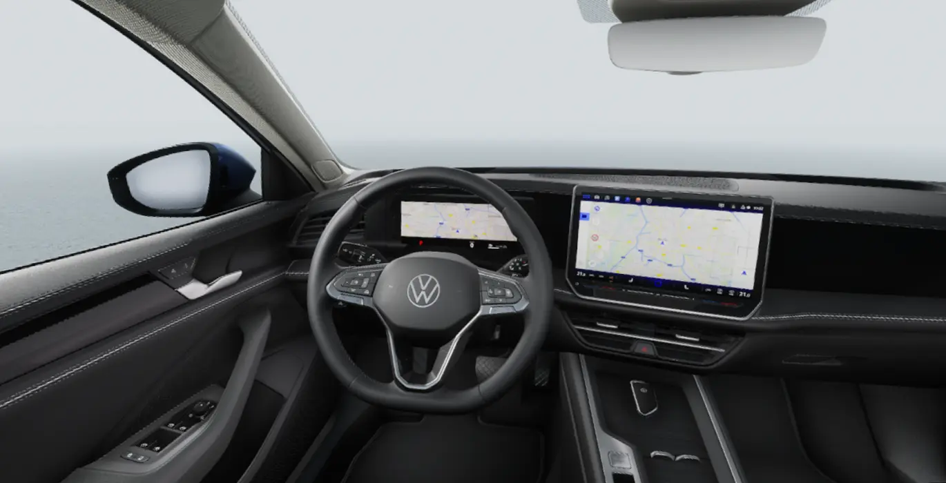 VOLKSWAGEN Passat Business 2.0 TDI 90kW DSG interior delantera | Crazy Renting