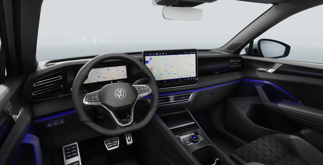 Volkswagen Tiguan R Line 1.5 eTSI 110kW DSG interior delantera | Crazy Renting